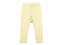 Joha yellow stripe leggings merino wool/silk